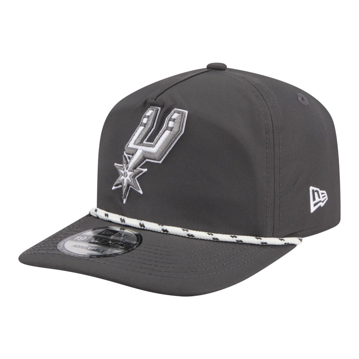 San Antonio Spurs Tonal Rope 19TWENTY Adjustable Hat Graphite | New Era US