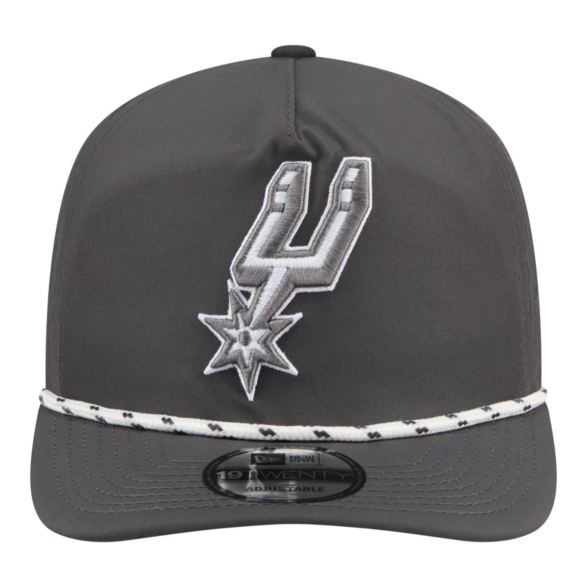 San Antonio Spurs Tonal Rope 19TWENTY Adjustable Hat Graphite | New Era US