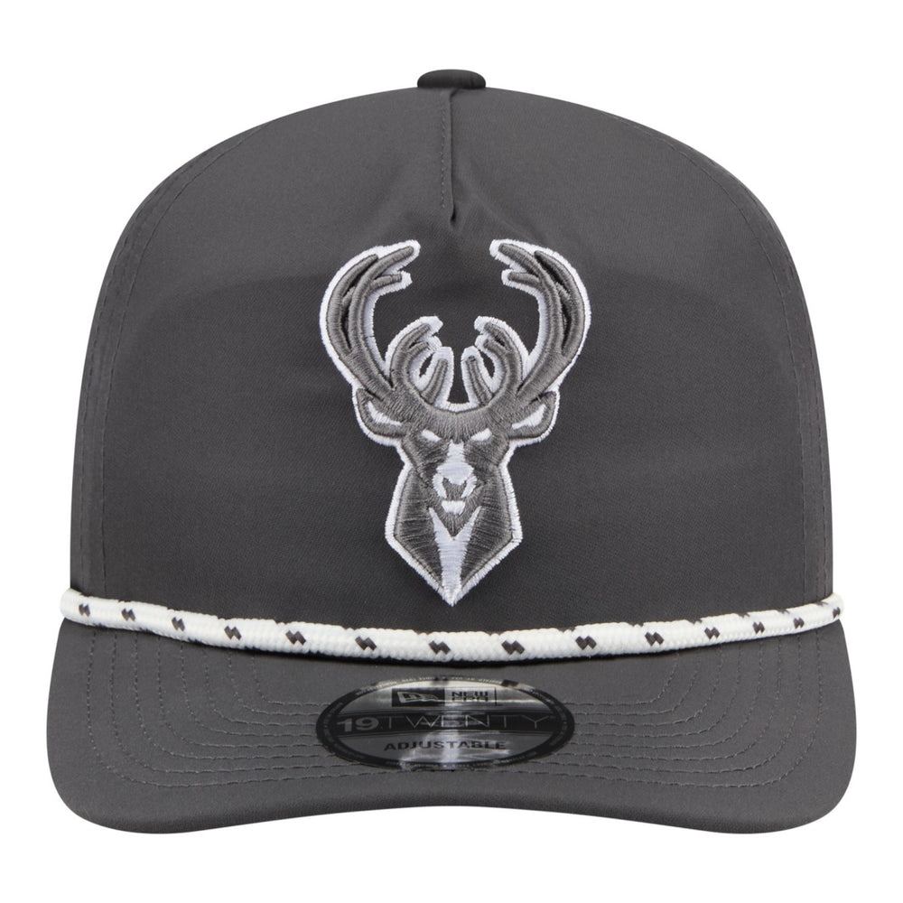 Milwaukee Bucks Tonal Rope 19TWENTY Adjustable Hat Graphite | New Era Lifestyle