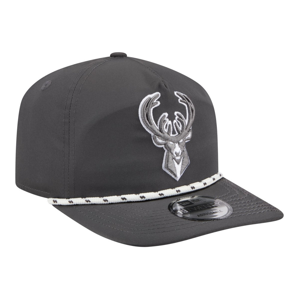 Milwaukee Bucks Tonal Rope 19TWENTY Adjustable Hat Graphite | New Era Lifestyle
