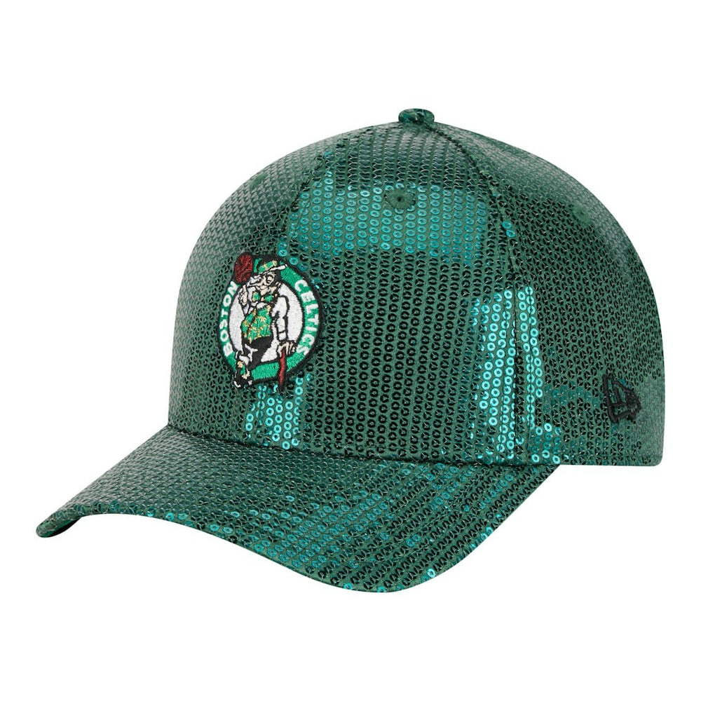 Boston Celtics Women's Sequin M-Crown 9FORTY Adjustable Hat Kelly Green | New Era online
