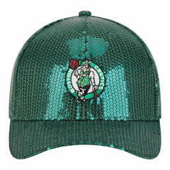 Boston Celtics Women's Sequin M-Crown 9FORTY Adjustable Hat Kelly Green | New Era online