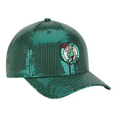 Boston Celtics Women's Sequin M-Crown 9FORTY Adjustable Hat Kelly Green | New Era online