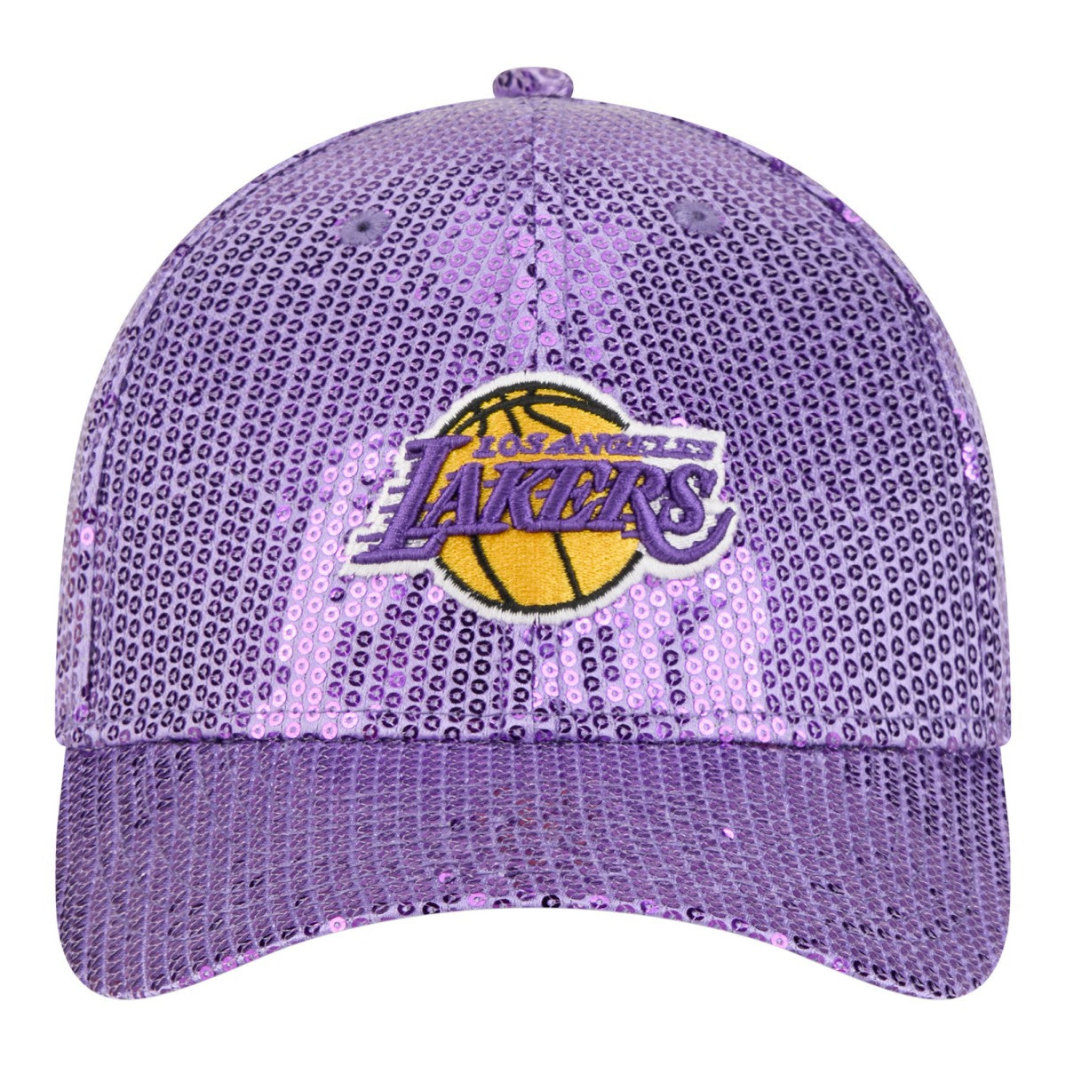 Los Angeles Lakers Women's Sequin M-Crown 9FORTY Adjustable Hat Purple | New Era online
