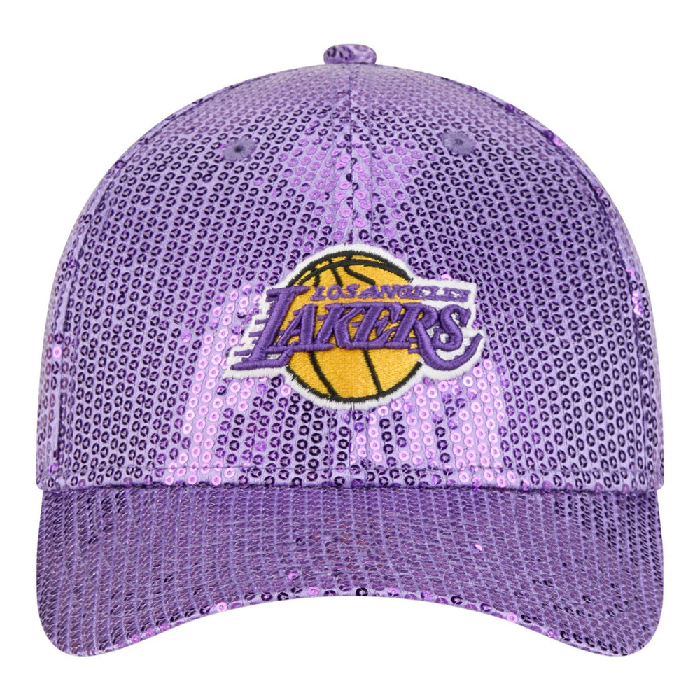 Los Angeles Lakers Women's Sequin M-Crown 9FORTY Adjustable Hat Purple | New Era online