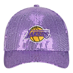 Los Angeles Lakers Women's Sequin M-Crown 9FORTY Adjustable Hat Purple | New Era online