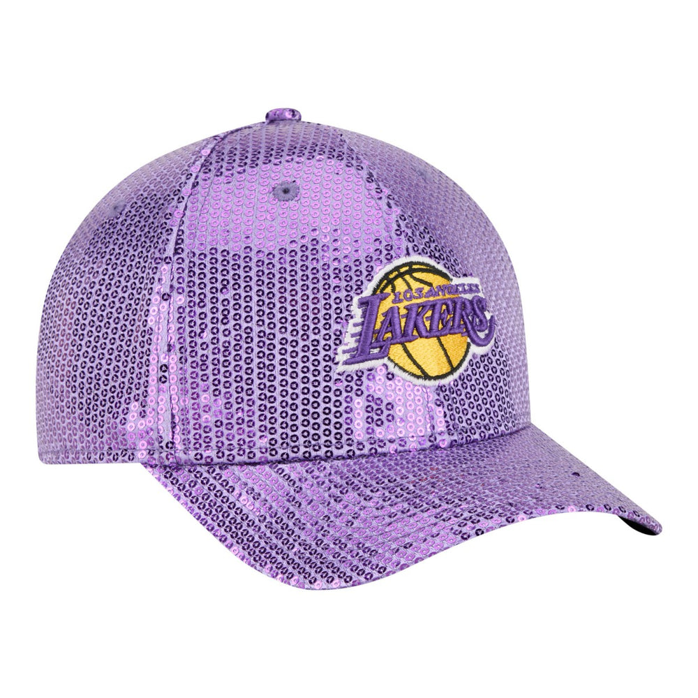 Los Angeles Lakers Women's Sequin M-Crown 9FORTY Adjustable Hat Purple | New Era online