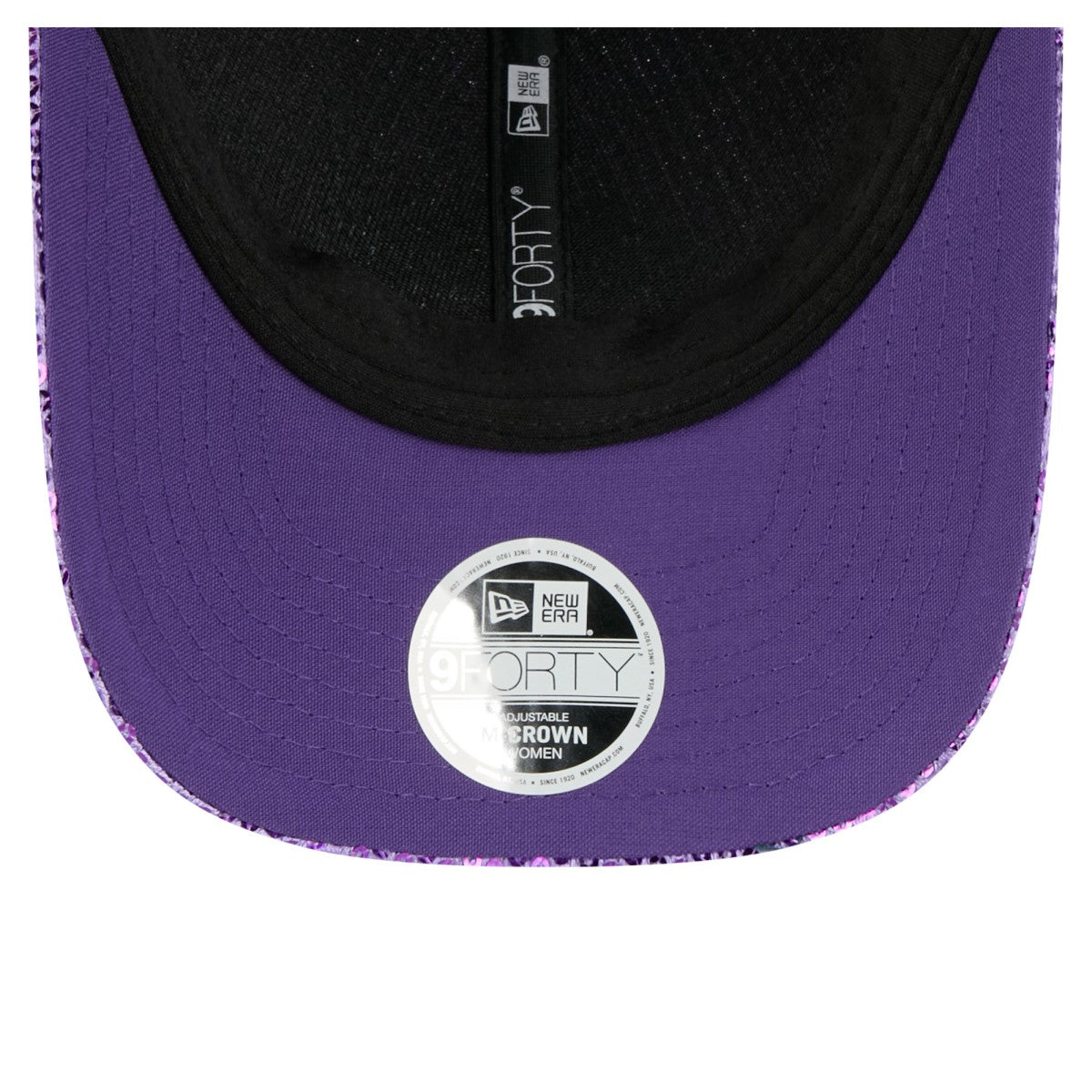 Los Angeles Lakers Women's Sequin M-Crown 9FORTY Adjustable Hat Purple | New Era online