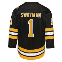 Jeremy Swayman Boston Bruins Outerstuff Youth Home Replica Jersey - Black - NHL 203294021