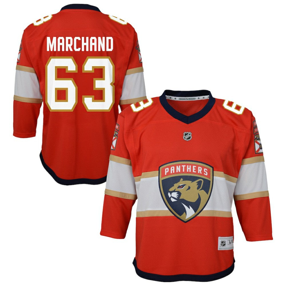 Brad Marchand Florida Panthers Outerstuff Youth Home Replica Jersey - Red - NHL 203294023