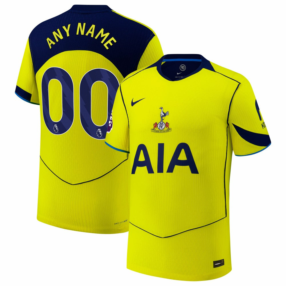 Tottenham Hotspur 2025/26 Third Custom Jersey Yellow - Nike sale