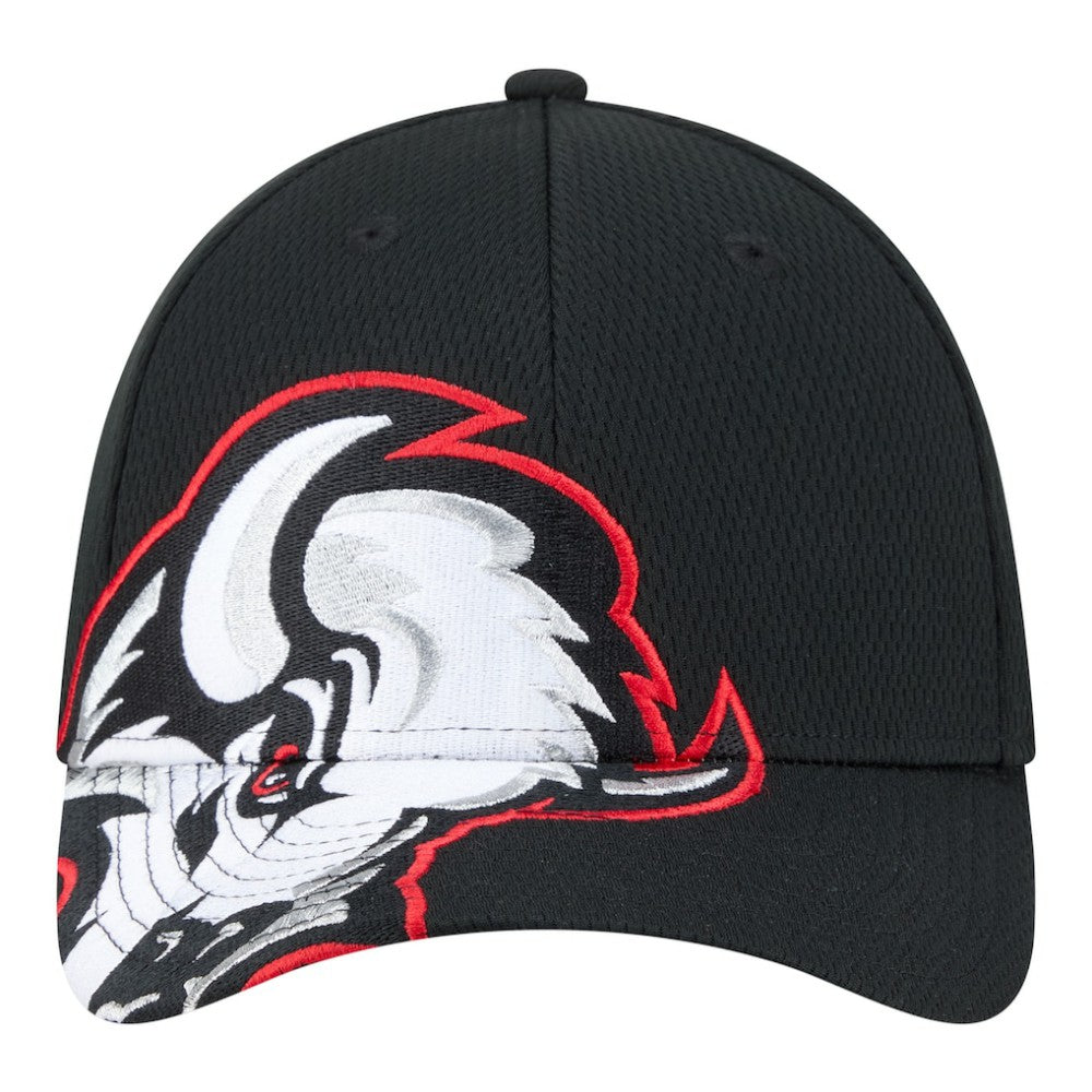 Buffalo Sabres New Era Oversized Logo M-Crown Flex 39THIRTY Hat - Black - NHL 203294102