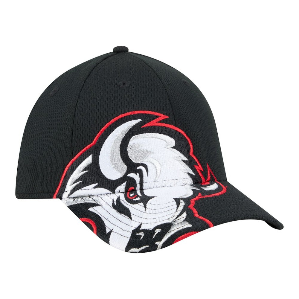 Buffalo Sabres New Era Oversized Logo M-Crown Flex 39THIRTY Hat - Black - NHL 203294102