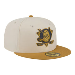 Anaheim Ducks New Era Colorpack Two-Tone 59FIFTY Fitted Hat - Cream/Tan - NHL 203294170