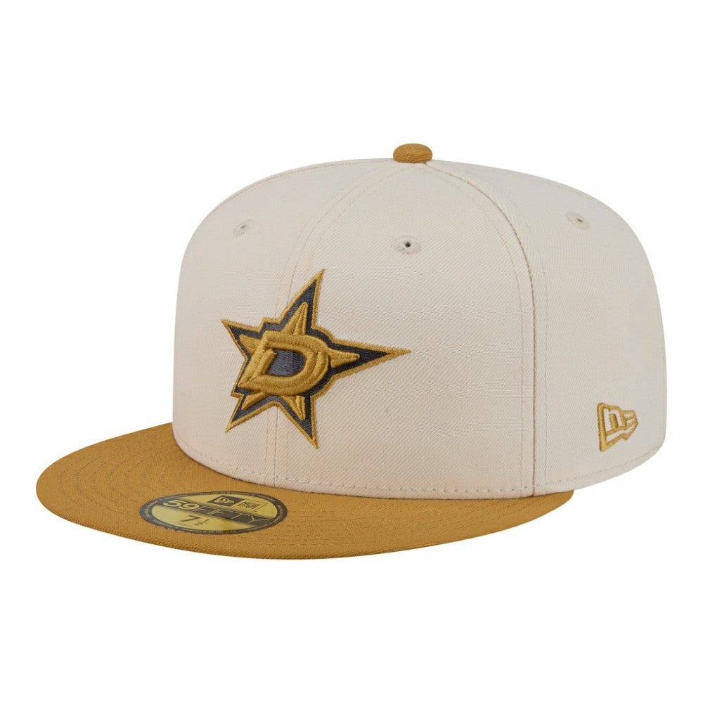 Dallas Stars New Era Colorpack Two-Tone 59FIFTY Fitted Hat - Cream/Tan - NHL 203294175