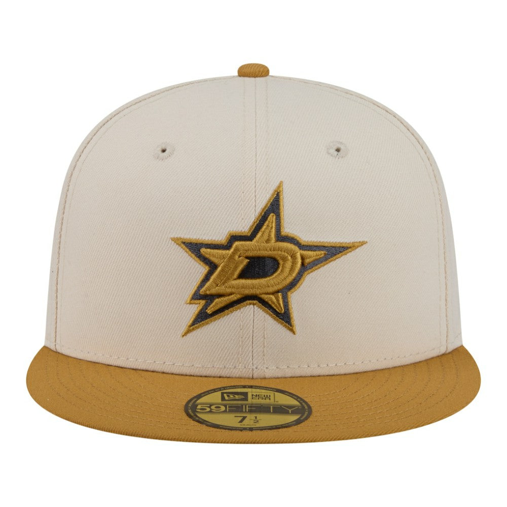 Dallas Stars New Era Colorpack Two-Tone 59FIFTY Fitted Hat - Cream/Tan - NHL 203294175