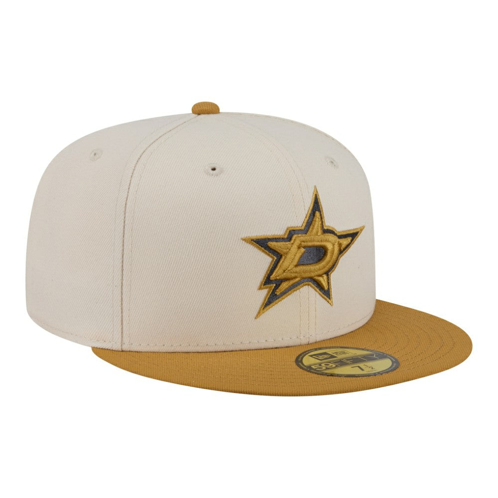 Dallas Stars New Era Colorpack Two-Tone 59FIFTY Fitted Hat - Cream/Tan - NHL 203294175