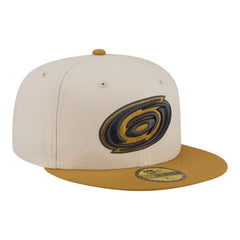 Carolina Hurricanes New Era Colorpack Two-Tone 59FIFTY Fitted Hat - Cream/Tan - NHL 203294176