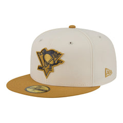Pittsburgh Penguins New Era Colorpack Two-Tone 59FIFTY Fitted Hat - Cream/Tan - NHL 203294181