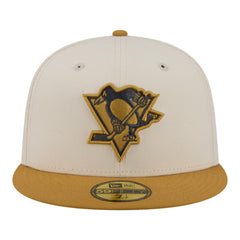 Pittsburgh Penguins New Era Colorpack Two-Tone 59FIFTY Fitted Hat - Cream/Tan - NHL 203294181