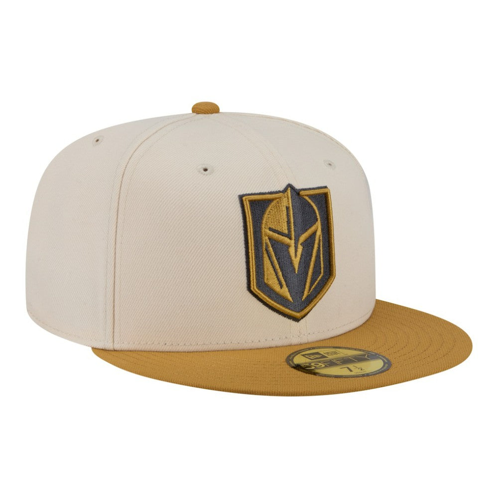 Vegas Golden Knights New Era Colorpack Two-Tone 59FIFTY Fitted Hat - Cream/Tan - NHL 203294188