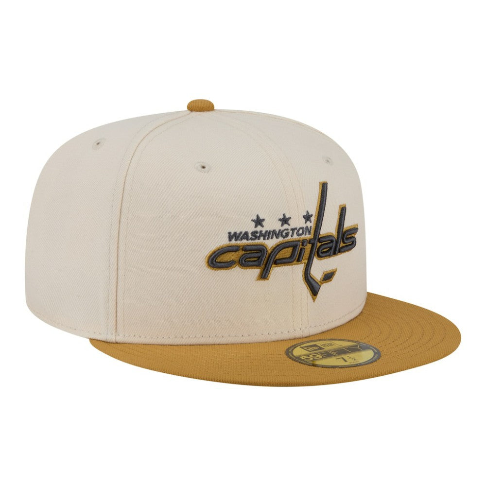 Washington Capitals New Era Colorpack Two-Tone 59FIFTY Fitted Hat - Cream/Tan - NHL 203294189