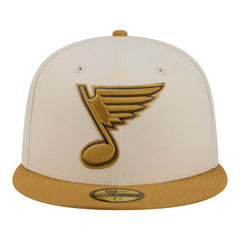 St. Louis Blues New Era Colorpack Two-Tone 59FIFTY Fitted Hat - Cream/Tan - NHL 203294190