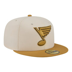 St. Louis Blues New Era Colorpack Two-Tone 59FIFTY Fitted Hat - Cream/Tan - NHL 203294190