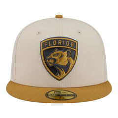 Florida Panthers New Era Colorpack Two-Tone 59FIFTY Fitted Hat - Cream/Tan - NHL 203294199