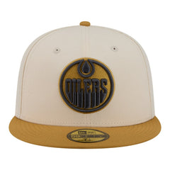 Edmonton Oilers New Era Colorpack Two-Tone 59FIFTY Fitted Hat - Cream/Tan - NHL 203294200