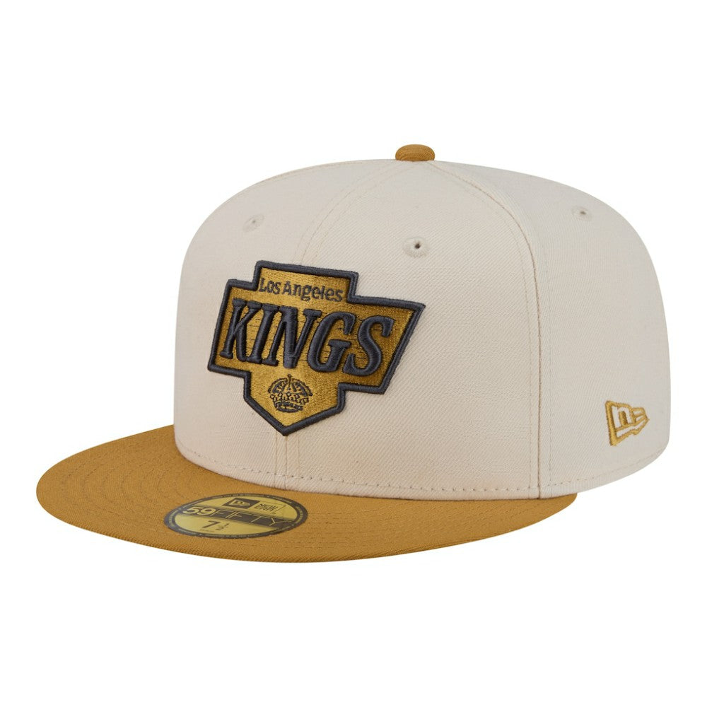 Los Angeles Kings New Era Colorpack Two-Tone 59FIFTY Fitted Hat - Cream/Tan - NHL 203294201