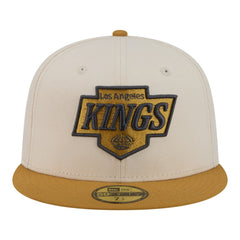 Los Angeles Kings New Era Colorpack Two-Tone 59FIFTY Fitted Hat - Cream/Tan - NHL 203294201