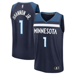 Terrence Shannon Jr. Minnesota Timberwolves Fast Break Replica Jersey Navy Icon Edition | Fanatics Lifestyle