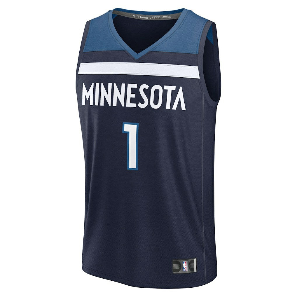 Terrence Shannon Jr. Minnesota Timberwolves Fast Break Replica Jersey Navy Icon Edition | Fanatics Lifestyle