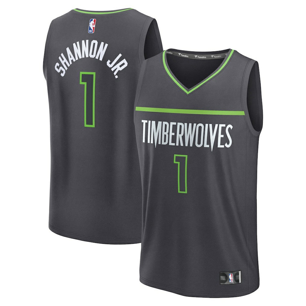 Terrence Shannon Jr. Minnesota Timberwolves Fast Break Replica Jersey Statement Edition Anthracite | Fanatics online