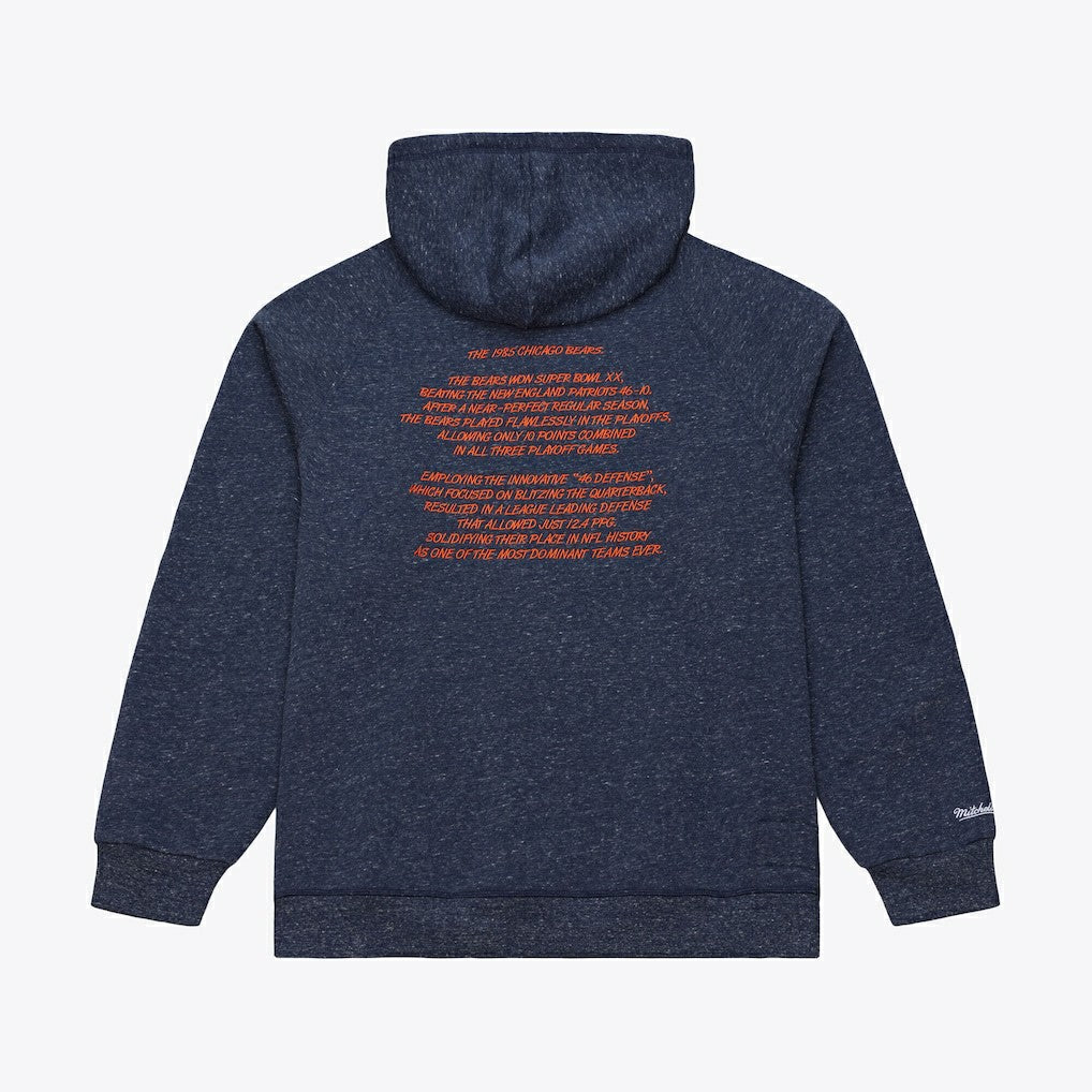 Mitchell & Ness Chicago Bears 1985 Super Bowl Champions Winning Streak Hoodie Navy