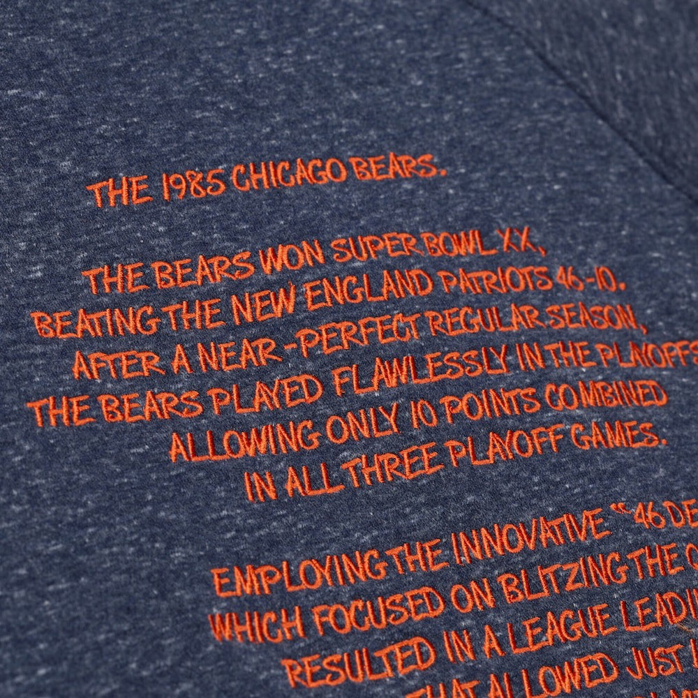 Mitchell & Ness Chicago Bears 1985 Super Bowl Champions Winning Streak Hoodie Navy