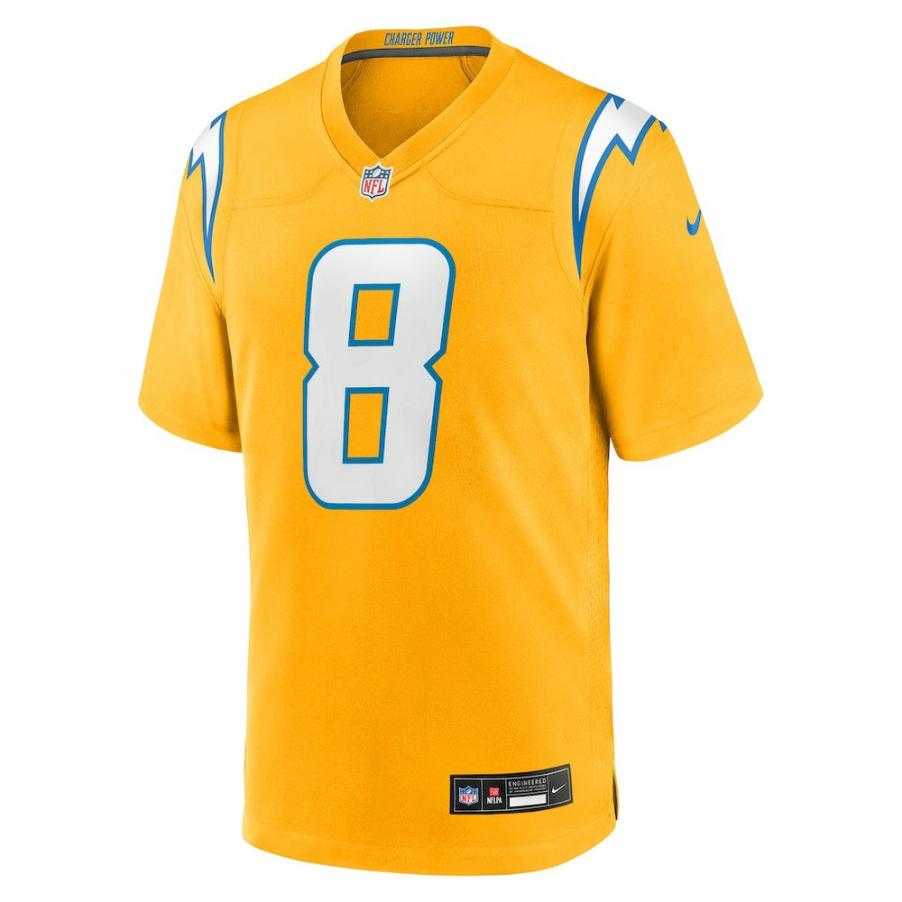 Nike Omarion Hampton Los Angeles Chargers Alternate Charger Power Game Player Jersey Gold