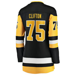 Connor Clifton Pittsburgh Penguins Fanatics Women's Home Breakaway Jersey - Black - NHL 203295002