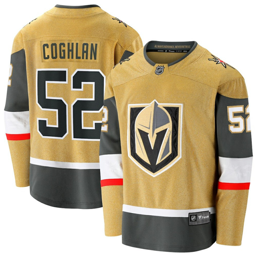 Dylan Coghlan Vegas Golden Knights Fanatics Home Breakaway Jersey - Gold - NHL 203295004