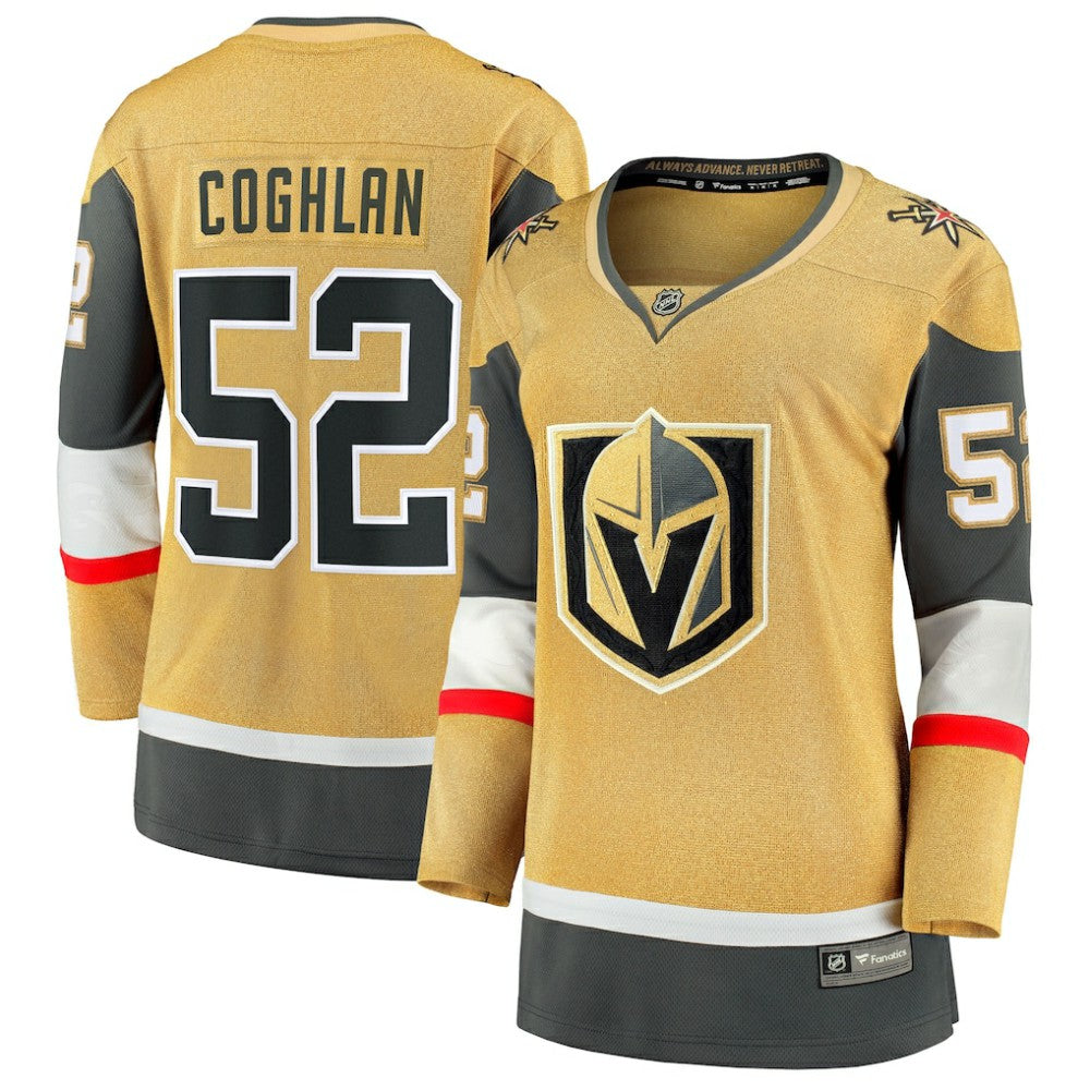 Dylan Coghlan Vegas Golden Knights Fanatics Women's Home Breakaway Jersey - Gold - NHL 203295005