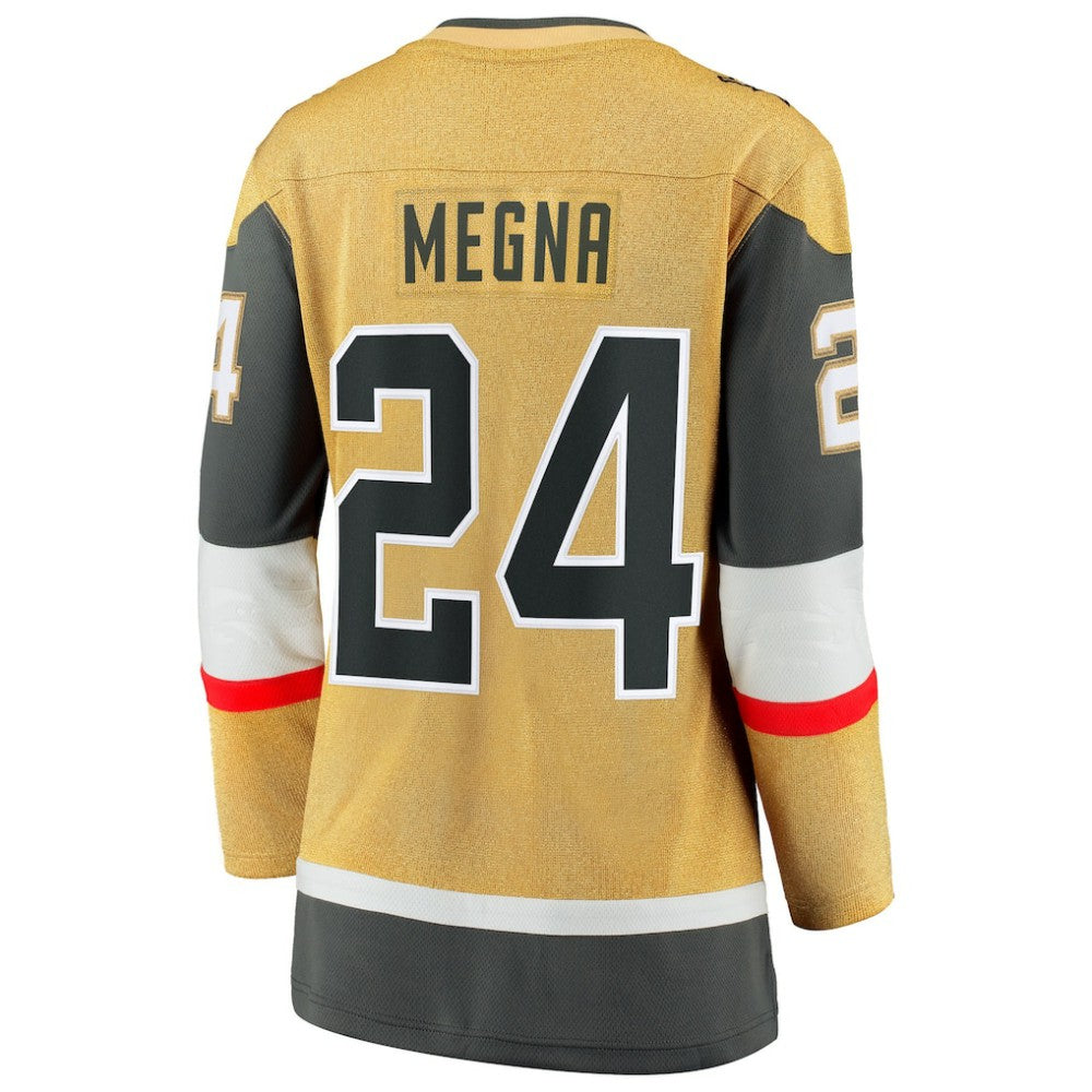 Jaycob Megna Vegas Golden Knights Fanatics Women's Home Breakaway Jersey - Gold - NHL 203295011