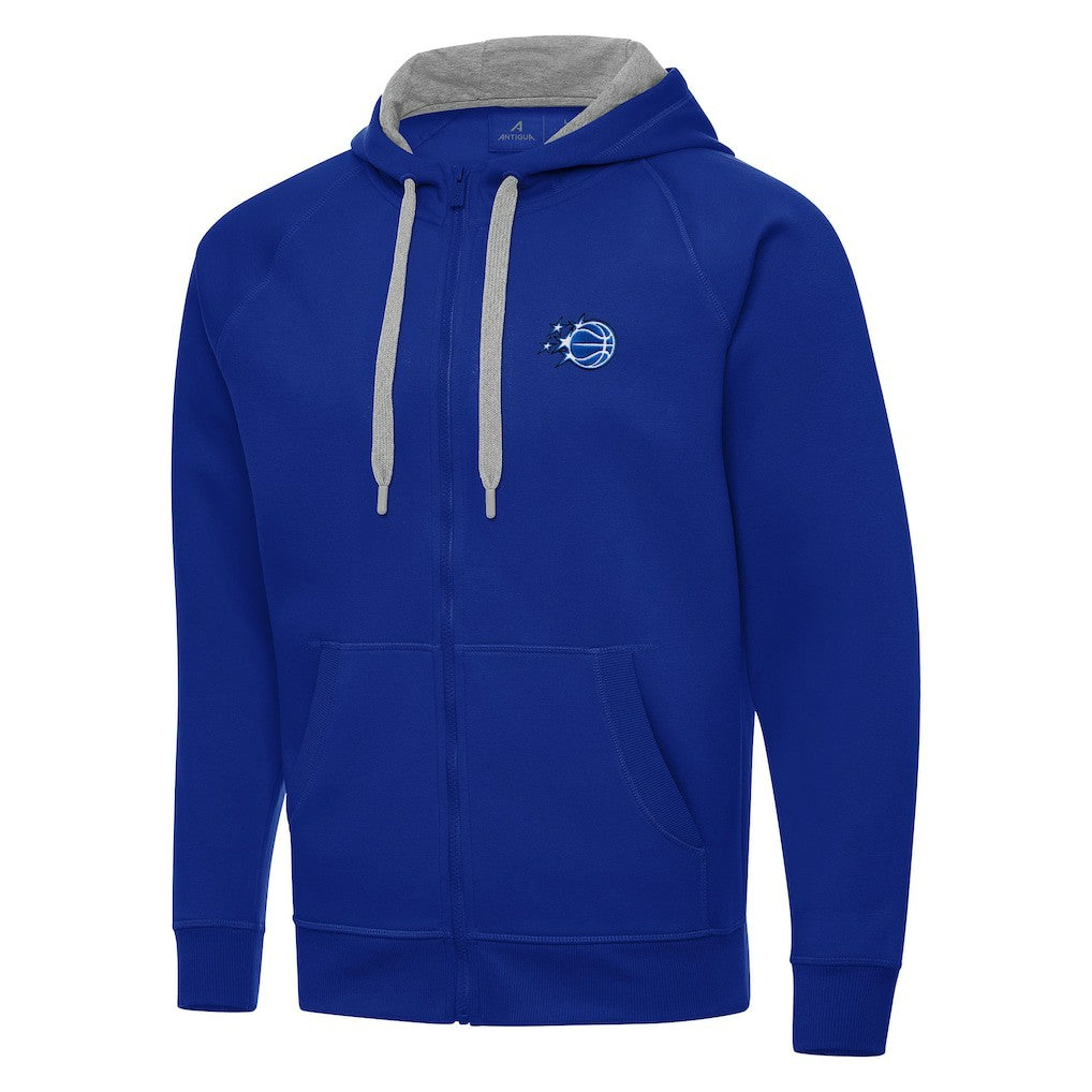 Orlando Magic Antigua New Logo Victory Full-Zip Hooded Sweatshirt Royal