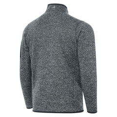 Orlando Magic Antigua New Logo Fortune Quarter-Zip Pullover Jacket Heather Gray