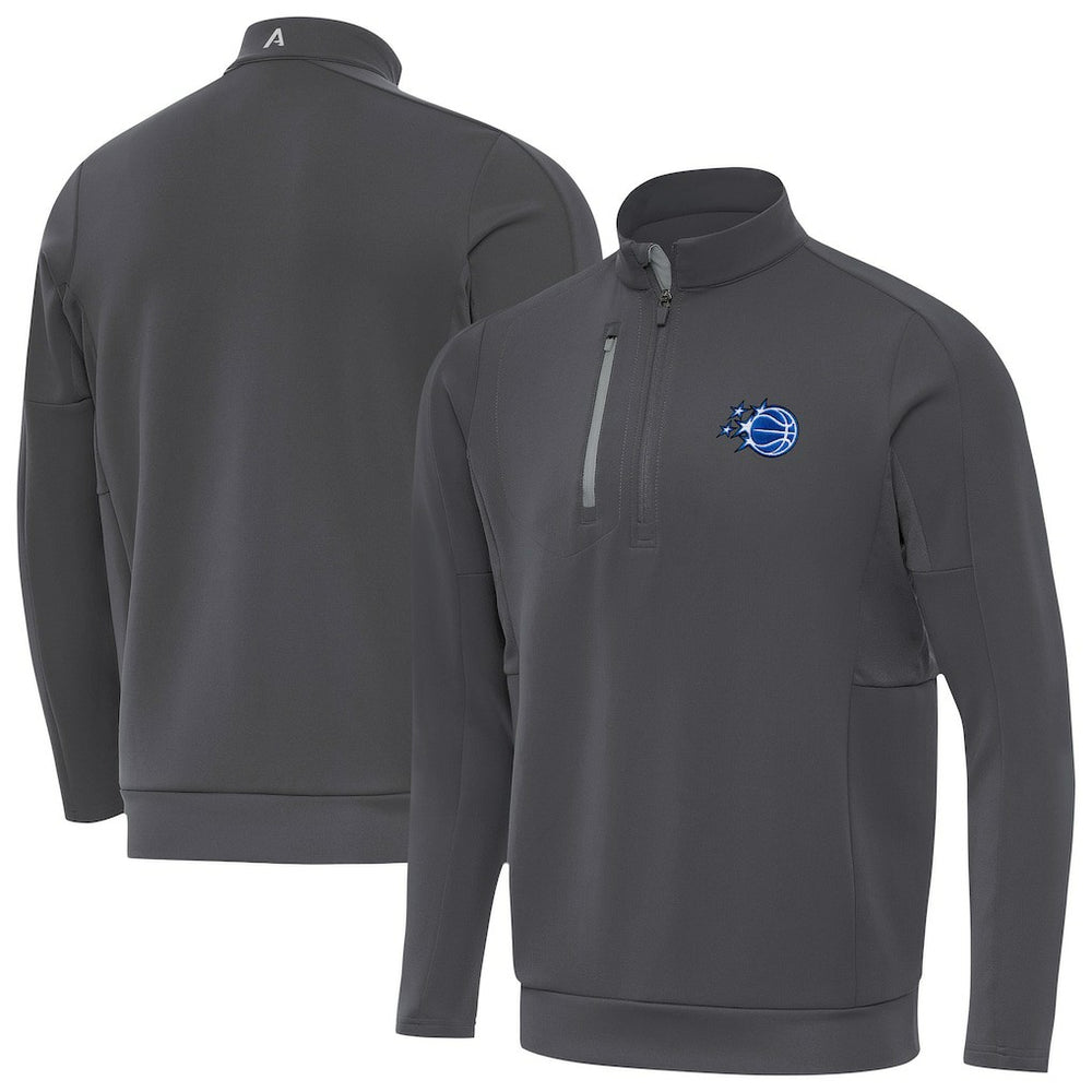 Orlando Magic Antigua New Logo Generation Quarter-Zip Pullover Top Pewter | New Era for sale