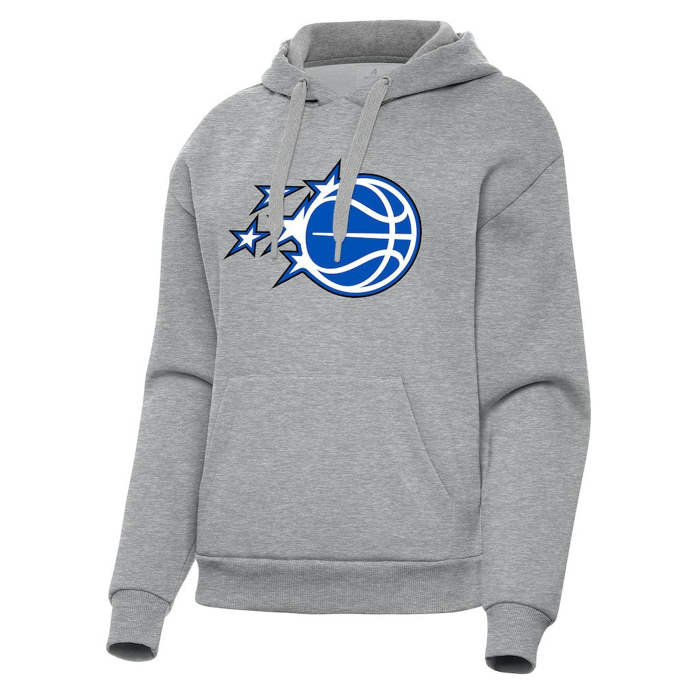 Orlando Magic Antigua Women's New Logo Victory Pullover Hoodie Heather Gray