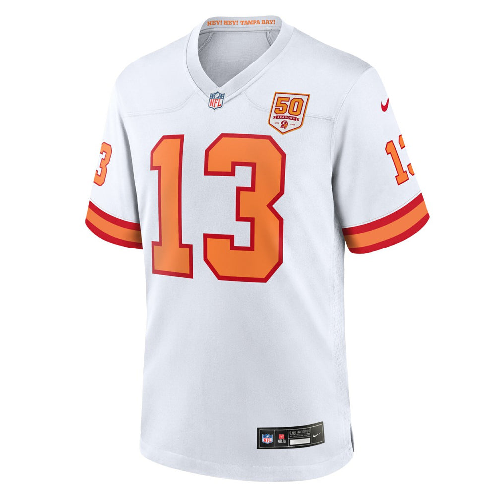 Nike Mike Evans '76 Tampa Bay Buccaneers 50th Season Game Jersey White