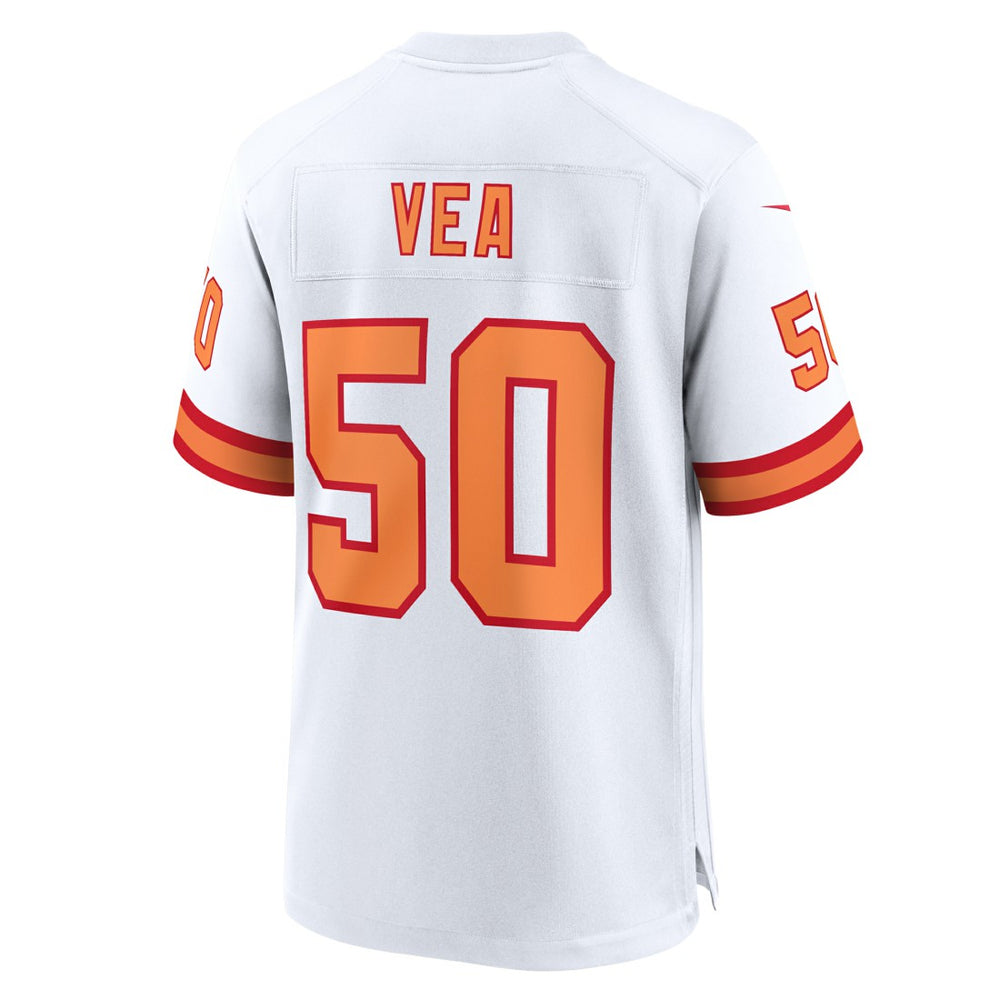 Nike Vita Vea '76 Tampa Bay Buccaneers 50th Season Game Jersey White