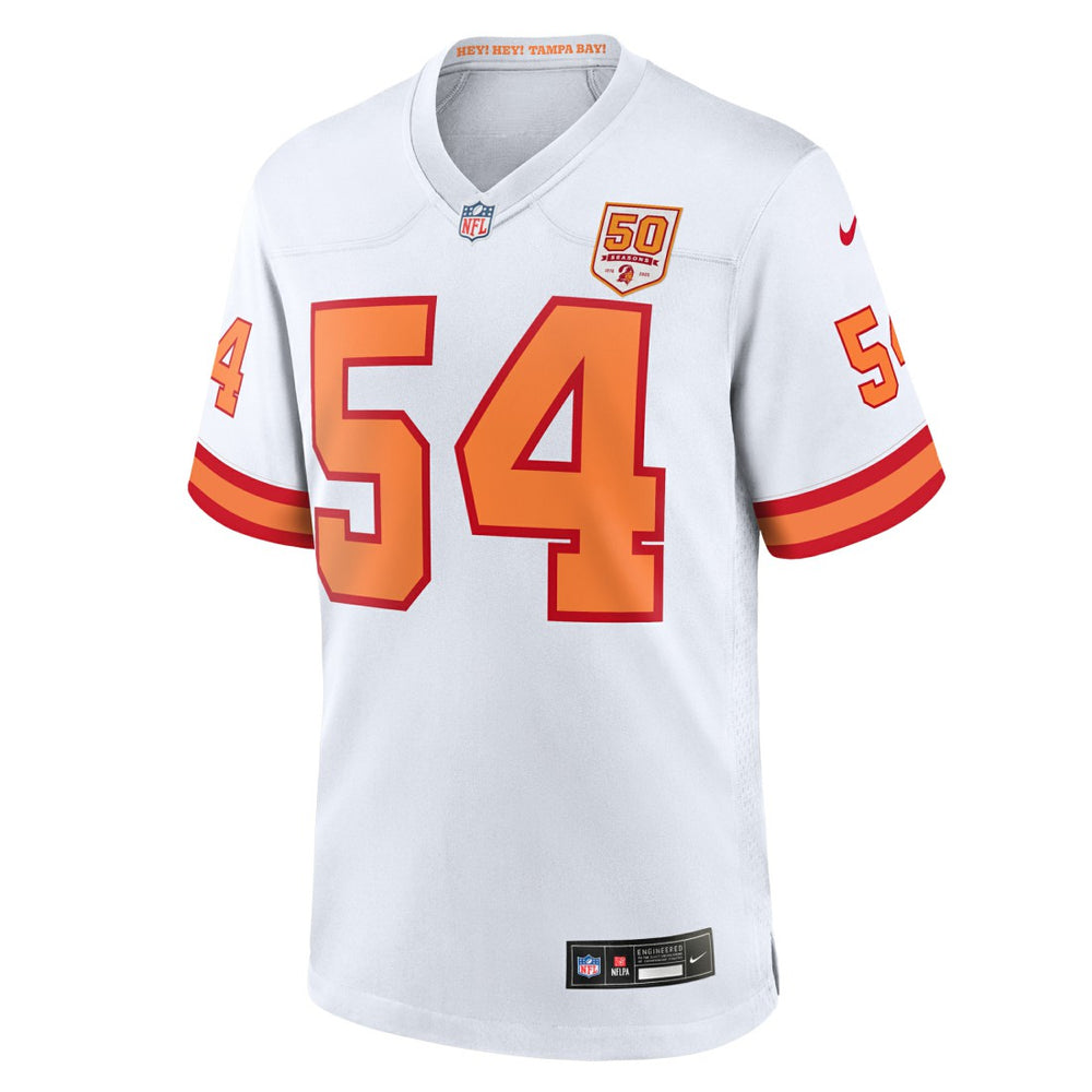 Nike Lavonte David '76 Tampa Bay Buccaneers 50th Season Game Jersey White
