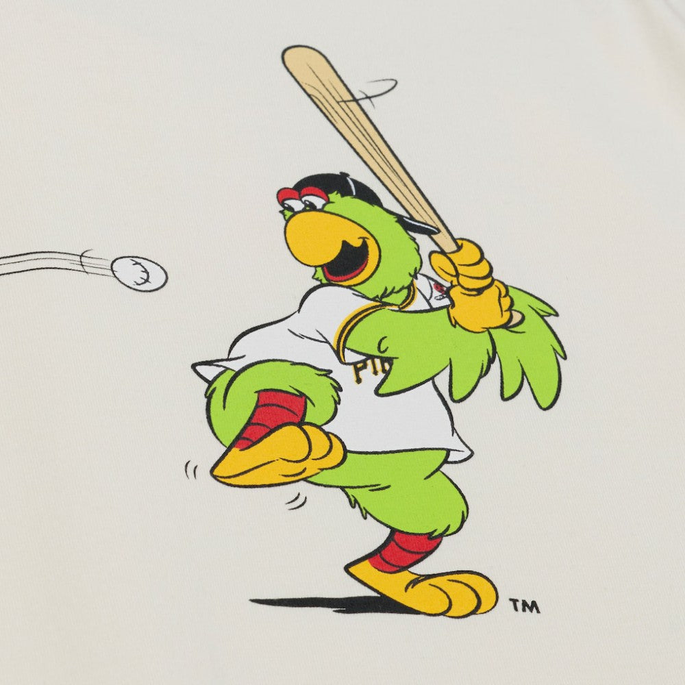 Pittsburgh Pirates Mitchell & Ness Women's Boyfriend Raglan T-Shirt - Cream - Mitchell & Ness Lifestyle